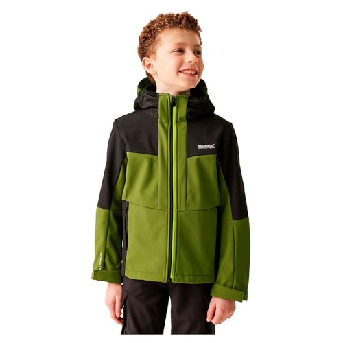 Regatta Kinder Softshelljacke Haydenbury II Nephrite Green/Black - 9/10Y von Regatta