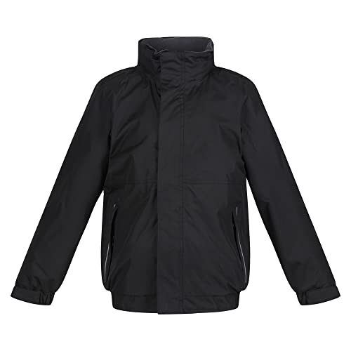 Regatta Kinder Thermo-Jacke, wasserdicht (176) (Schwarz/Aschegrau) von Regatta