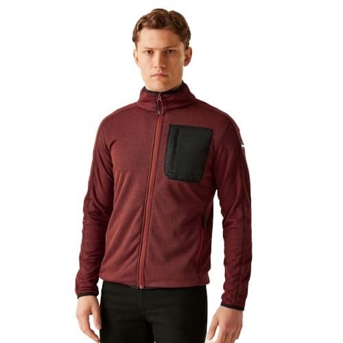 Regatta Kitom Strickfleecejacke I Midlyer für Herren, Größe:M, Farbe:Rot von Regatta
