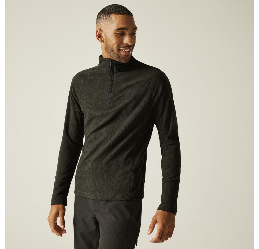 Regatta Langarmshirt Regatta Montes Mini Stripe leichtes Fleece-Sweatshirt mit halblangem R von Regatta