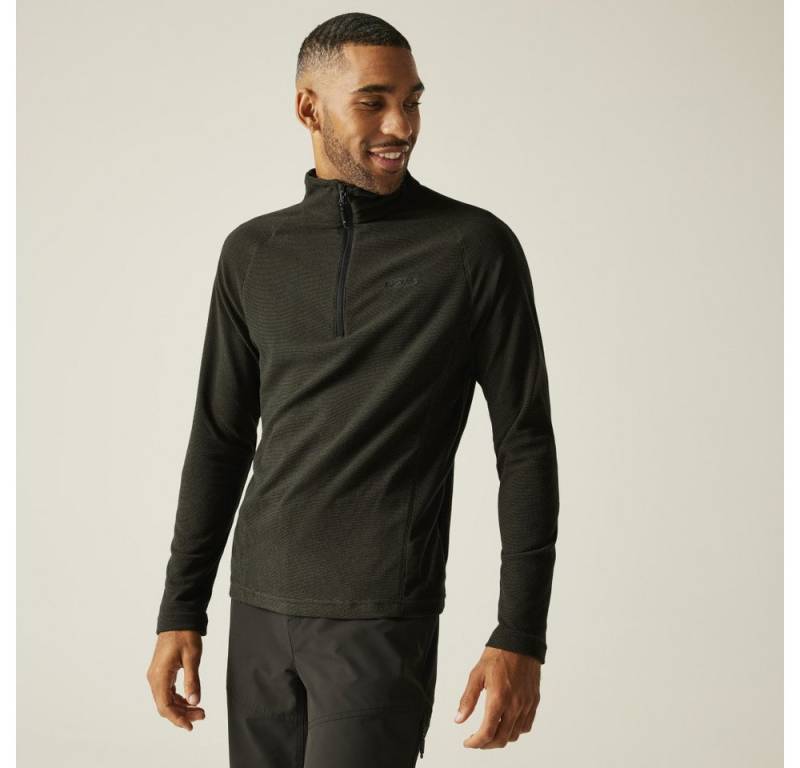 Regatta Langarmshirt Regatta Montes Mini Stripe leichtes Fleece-Sweatshirt mit halblangem R von Regatta