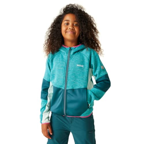 Regatta Mädchen Dissolver VIII Fleecejacke mit durchgehendem Reißverschluss, Tahoe Blue/Moroccan Blue, 14 - 15 Jahre von Regatta