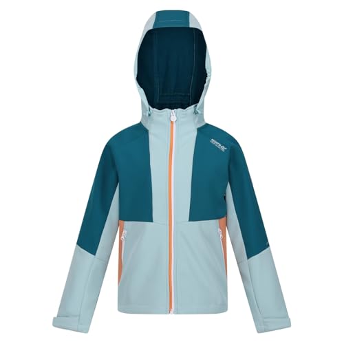 Regatta Mädchen Haydenbury Softshelljacke, Sea Haze/Gulfstream, 3-4 Years von Regatta