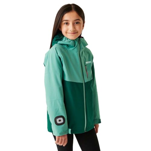 Regatta Mädchen Trekktain 3-in-1-Jacke, Rain Forest/Dusty Green, 4 Jahre von Regatta