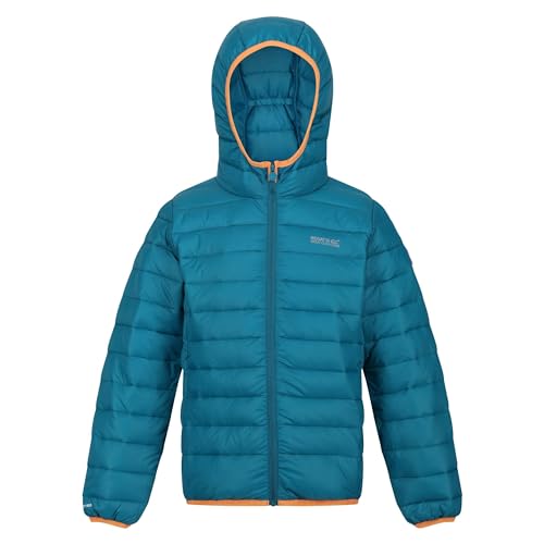 Regatta - Marizion Steppjacke mit Kapuze für Kinder (158) (Türkis/Meer Dunst) von Regatta