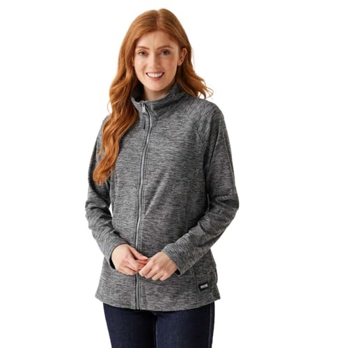 Regatta Mayse Damen-Fleecejacke mit durchgehendem Reißverschluss, Dunkelgrau (Dark Grey Marl), 42 von Regatta