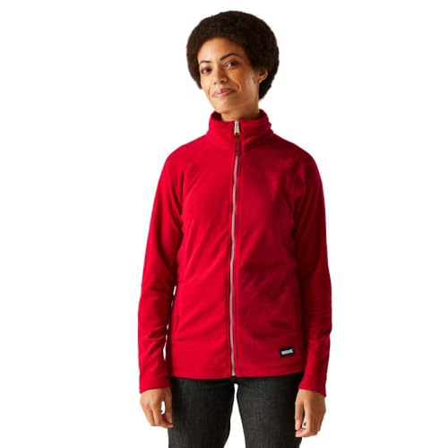 Regatta Mayse Damen-Fleecejacke mit durchgehendem Reißverschluss, High Risk Red Marl, 48 von Regatta