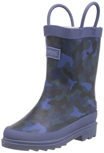 Regatta Minnow Junior Gummistiefel Stiefelette, Dunkles Denim-Tarnmuster, 36 EU von Regatta