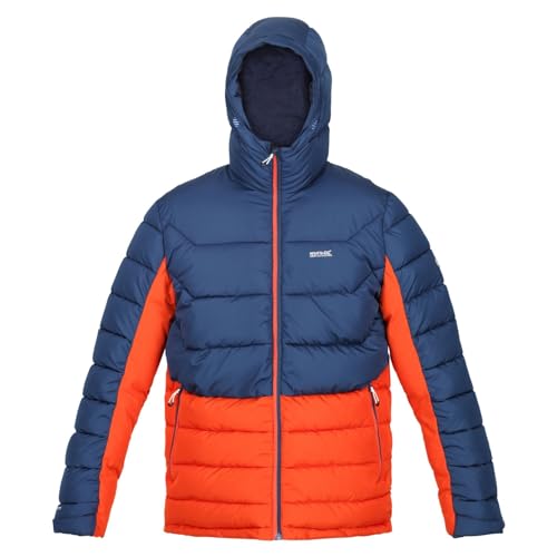 Regatta Nevado VI Herren Pufferjacke mit Kapuze, Admiral/Rusty Orange, M von Regatta