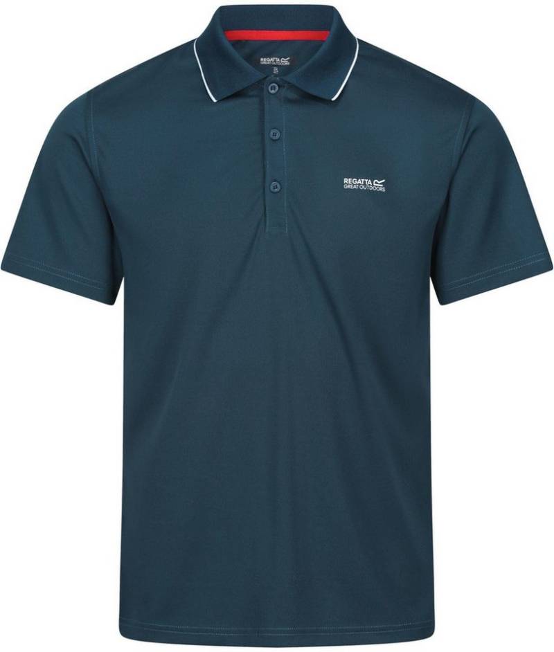 Regatta Outdoorhemd Herren Poloshirt Maverik V - Piqué aus 100% recyceltem Polye von Regatta