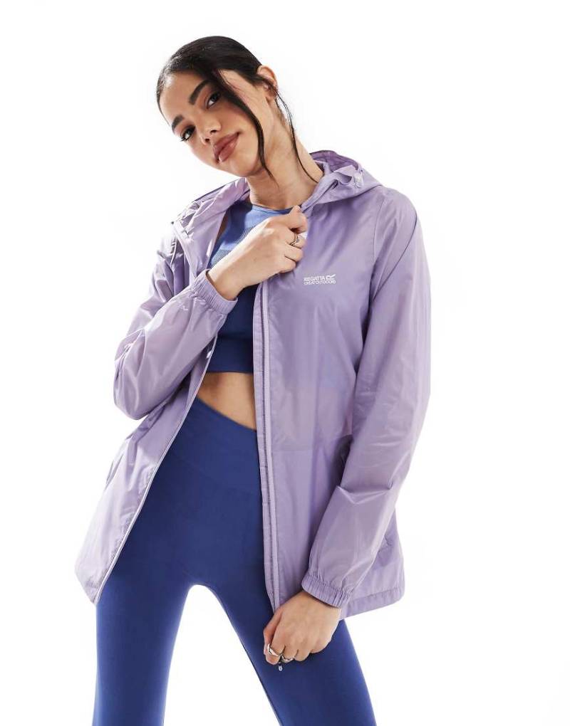 Regatta - Pack-It III - Wasserdichte Regenjacke für Damen in Lila von Regatta
