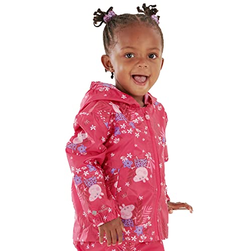 Regatta Peppa Pig Pack-It Wasserdichte und atmungsaktive Packaway-Shell-Jacke mit Kapuze von Regatta