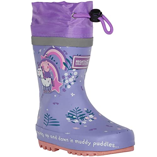 Regatta Peppasplash Gummistiefel, Lilac Bloom, 28 EU von Regatta