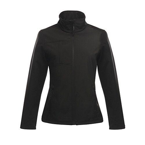 Regatta Professional Damen Octagon II Softshell-Jacke, wasserfest (22UK/48DE) (Schwarz/Schwarz) von Regatta