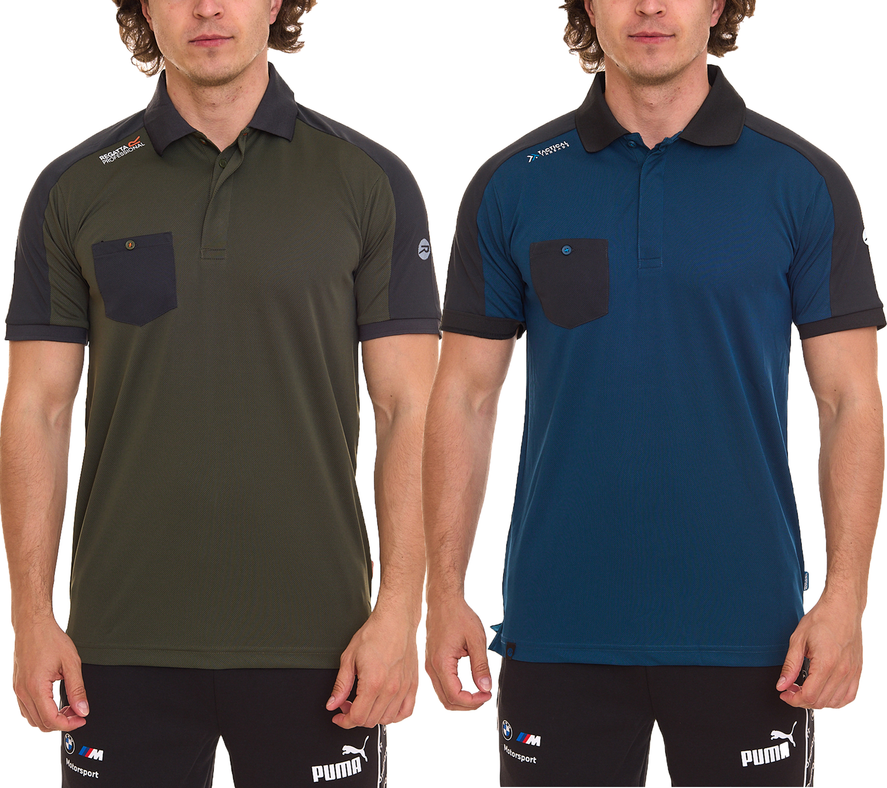Regatta Professional Offensiv feuchtigkeitsableitendes Polo-Shirt für Herren antibakterielles Arbeits-Shirt TRS167 Blau oder Khaki von Regatta