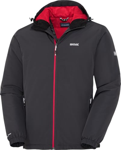 Regatta Regenjacke Herren, wattierte Sportjacke, warme Wetterschutzjacke mit 10.000mm Wassersäule, atmungsaktive Funktionsjacke in Regular-Fit, Anthrazit, Gr. XL Regatta Regenjacke Herren, wattierte Sportjacke, warme Wetterschutzjacke mit 10.000mm Wassersäule, atmungsaktive Funktionsjacke in Regular-Fit, Anthrazit, Gr. XL von Regatta