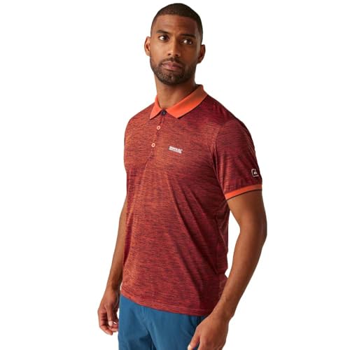 Regatta Remex II Herren-Poloshirt, Tangerine Tango, 4XL von Regatta
