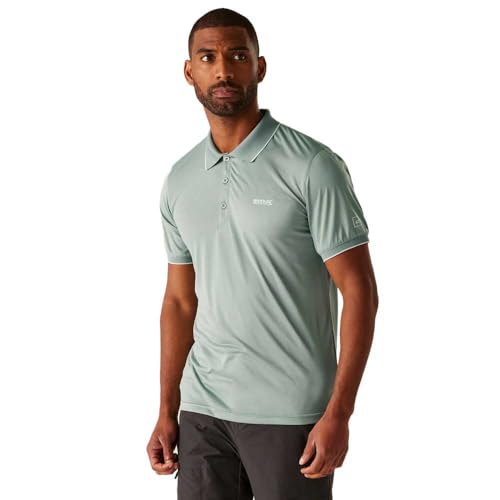 Regatta Remex II - Herren Poloshirt | aus meliertem Jersey Gewebe - Grün - XXL von Regatta