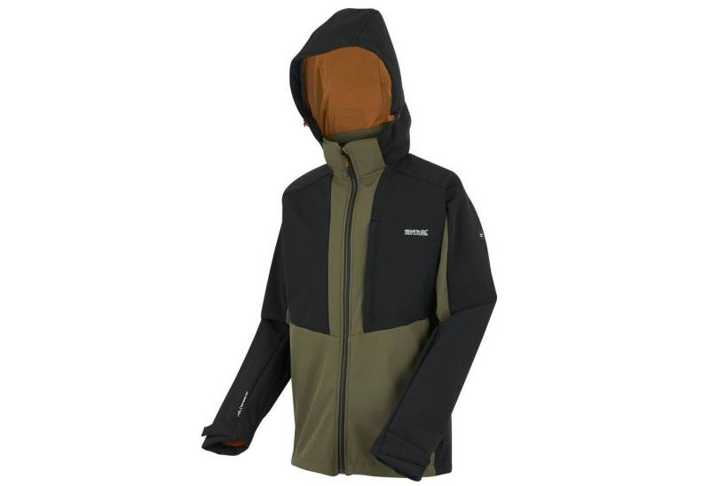 Regatta Softshelljacke Hewitts mit Kapuze und Unterarmbelüftung von Regatta