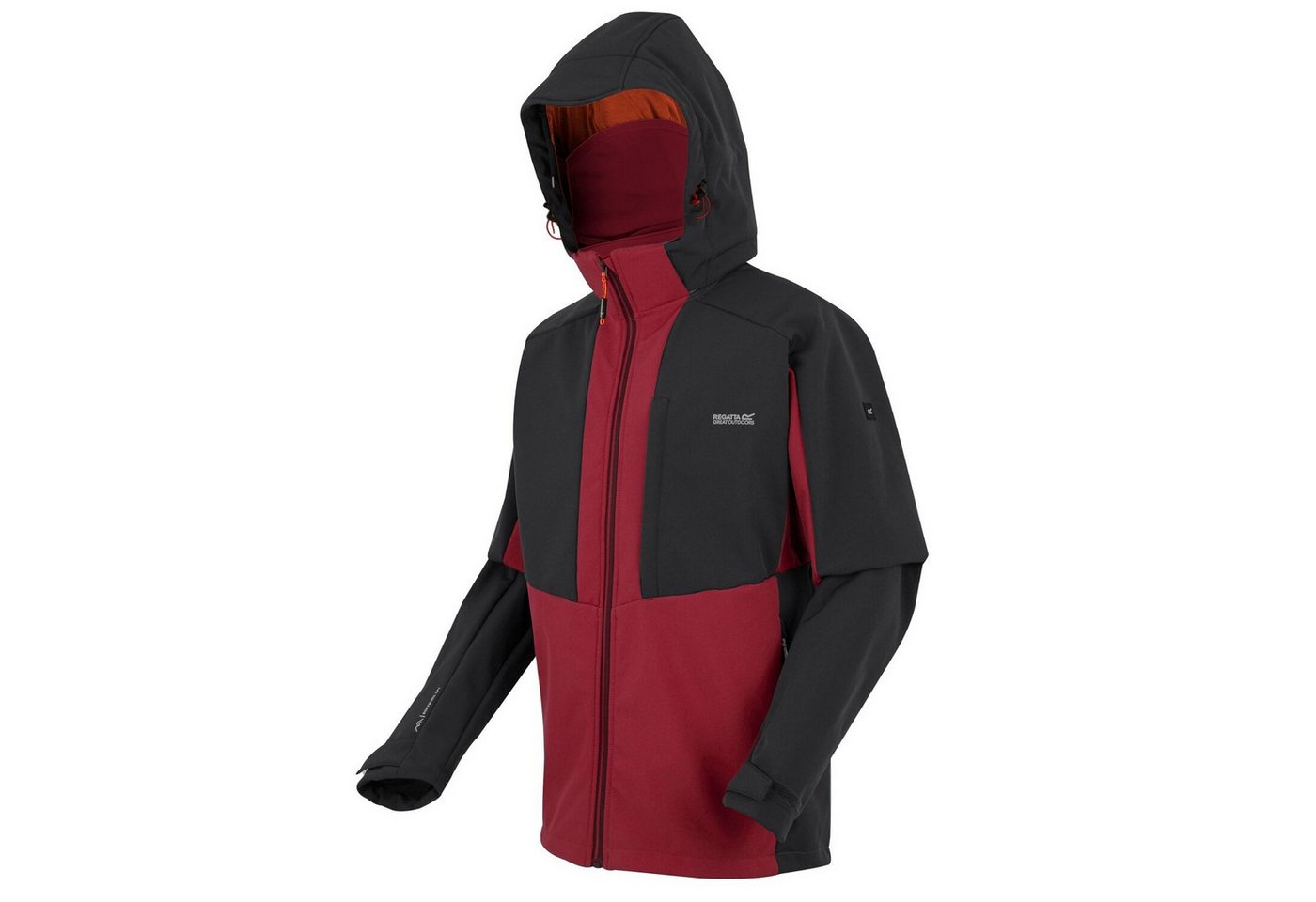 Regatta Softshelljacke Hewitts mit Kapuze und Unterarmbelüftung von Regatta