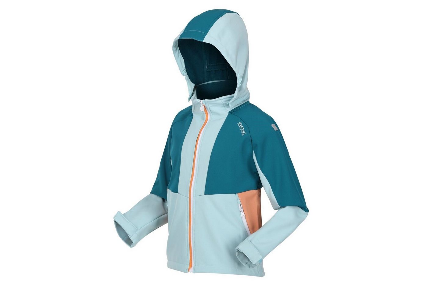 Regatta Softshelljacke Kinder mit Kapuze Haydenbury Dehnbar und wasserabweisend von Regatta