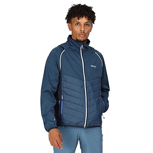 Regatta Steren Hybrid Softshelljacke für Herren mit abnehmbaren Ärmeln, Größe:XXL, Farbe:Blau von Regatta