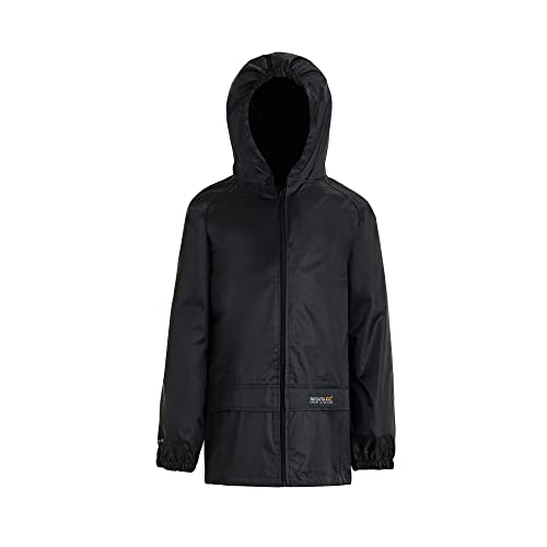 Regatta Stormbrk Regenjacke Unisex Kinder Gr. 7-8 ans, Schwarz von Regatta