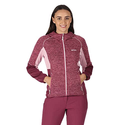 Regatta Strickfleecejacke Damen mit Kapuze, Farbe:Beere, Größe:36 von Regatta