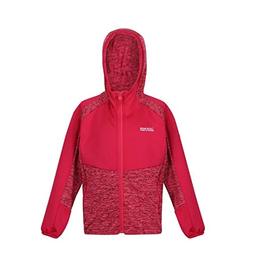 Regatta Strickfleecejacke für Kinder Dissolver VI mit Kapuze, Farbe:Rot, Kinder Größen:158 von Regatta