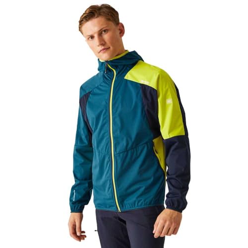 Regatta Tarvos VII leichte und dünne Herren Softshelljacke mit Kapuze, Größe:L, Farbe:Blau von Regatta