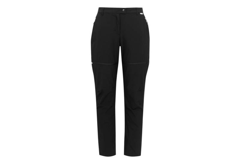 Regatta Trekkinghose Regatta Mountain Zip-Off Damen Wanderhose schwarz RWJ259-800 von Regatta