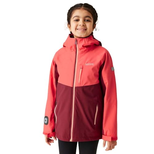 Regatta Trekktain 3 in 1 Jacke für Mädchen Wasserdicht mit Kapuze, Farbe:Rosa, Kinder Größen:158 von Regatta