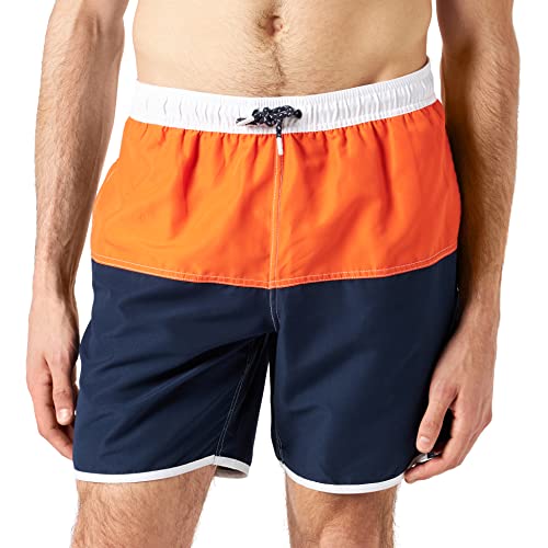 Regatta Unisex Benicio Swimshort Swim Trunks, Navy/Magma, M von Regatta