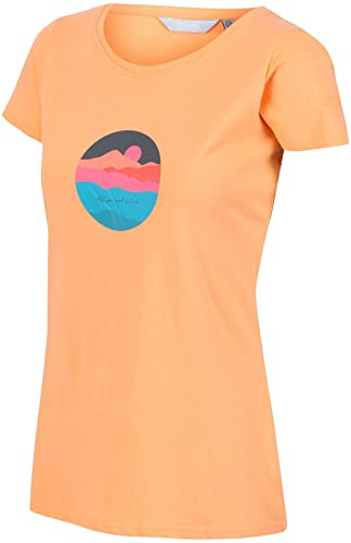 Regatta Unisex Damen Breezed II T-Shirt, Papaya, 46 DE von Regatta