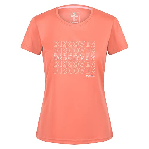 Regatta Unisex Fingal Vi Damen T-Shirt, Fusion Coral, 34 von Regatta