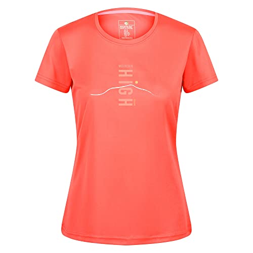 Regatta Unisex Fingal Vi Damen T-Shirt, Neon Pfirsich, 52 von Regatta