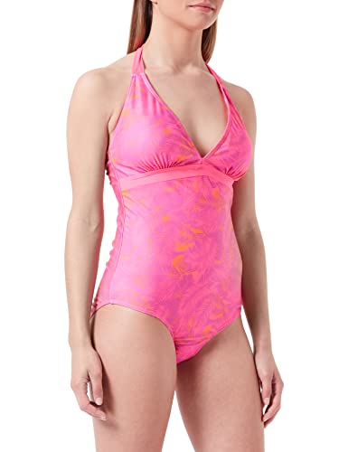 Regatta Unisex Flavia Costume One Piece Swimsuit, Pink Fusion Palm, 8 von Regatta