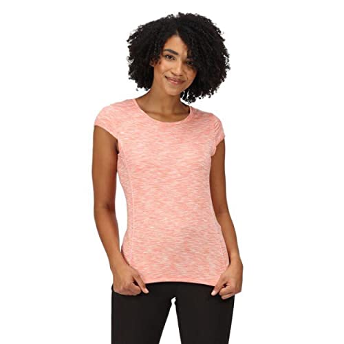 Regatta Unisex Hyperdimension II T-Shirt, Fusion Coral, 42 von Regatta