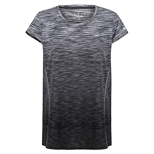 Regatta Unisex Hyperdimension II T-Shirt, Schwarz Ombre, 42 von Regatta