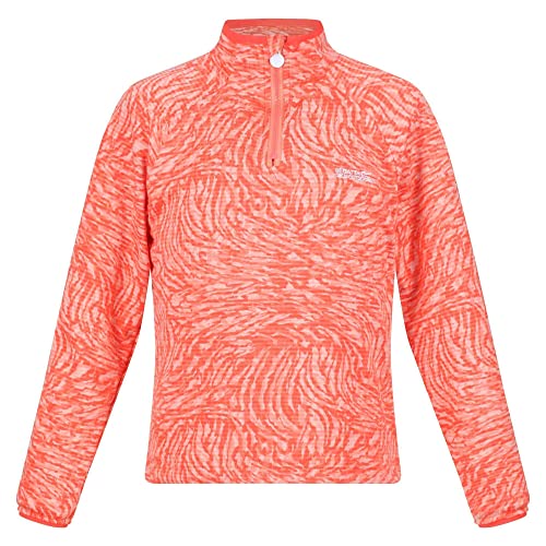 Regatta Unisex Jr Highton HalfZp Sweater, Fusion Coral Animal, 3 Years von Regatta