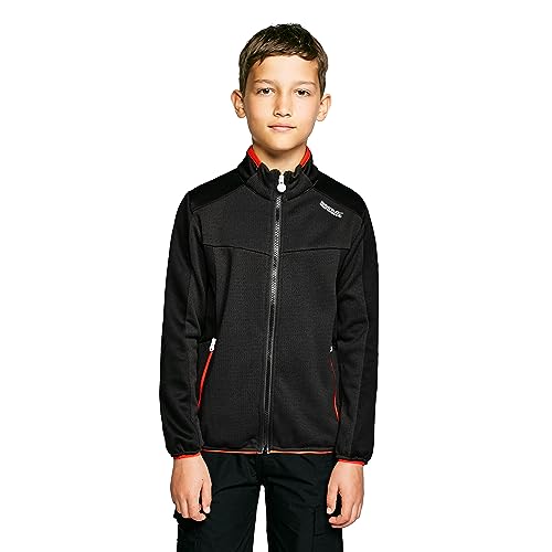 Regatta Unisex Junior Highton Winter Full Zip II Pullover, Aschgrau/Schwarz, 5 Jahre von Regatta