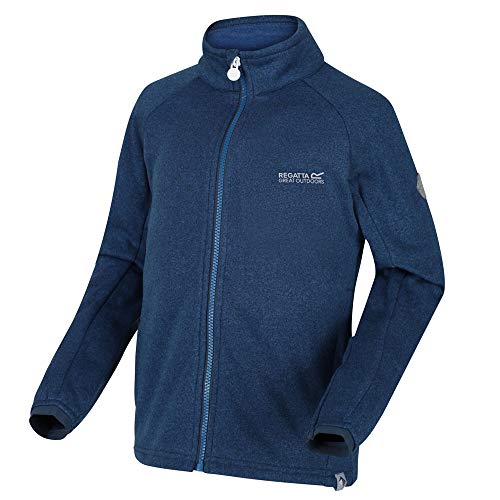 Regatta Unisex Kinder Avalon Softshelljacke aus Jersey mit durchgehendem Reißverschluss Weiche Schale, Marineblau, 13 yr von Regatta