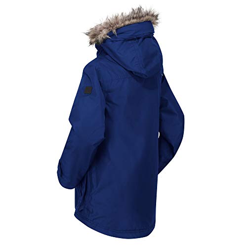 Regatta Unisex Kinder Pazel Waterproof Breathable Taped Seams Insulated Lined Hooded Parka Jacke, Navy, 14 Jahre von Regatta