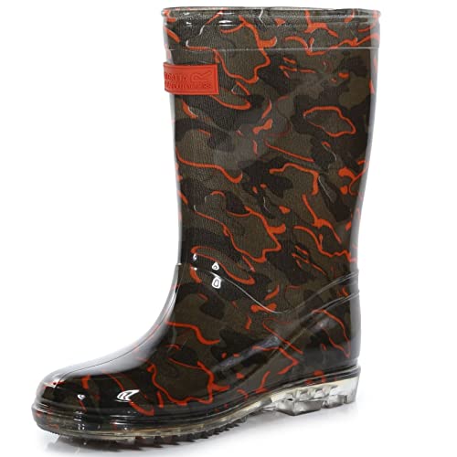 Regatta Unisex Kinder Wenlock Jnr Regenstiefel, Grapeleaf Magma Camo, 32 EU von Regatta