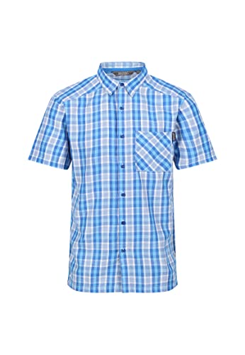 Regatta Unisex Mindano Vi T-Shirt, Imperial Blue Check, M von Regatta