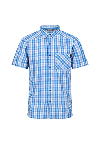 Regatta Unisex Mindano Vi T-Shirt, Imperial Blue Check, S von Regatta
