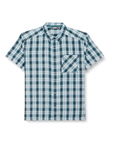 Regatta Unisex Mindano Vi T-Shirt, Pacific Green Check, M von Regatta