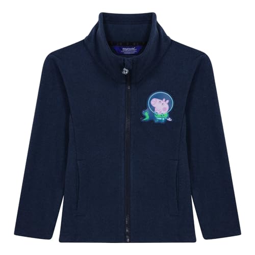 Regatta Unisex Peppa Full Zip Fleece Pullover, Navy, 5 Jahre von Regatta