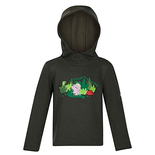 Regatta Unisex Peppa Graph Hoody Pullover, Dunkles kaki, 18 Monate von Regatta