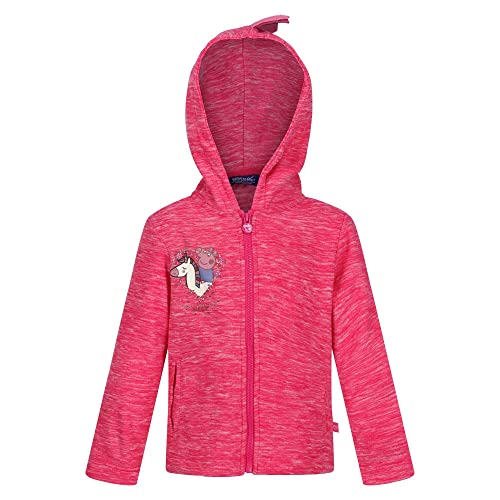 Regatta Unisex Peppa Zip Through Sweater, Pink Fusion Marl, 3 Years von Regatta